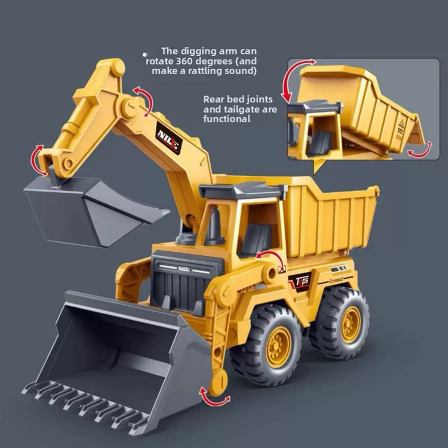 Kids Home Education - 1pcs Excavator Truck Model Toy Engineering