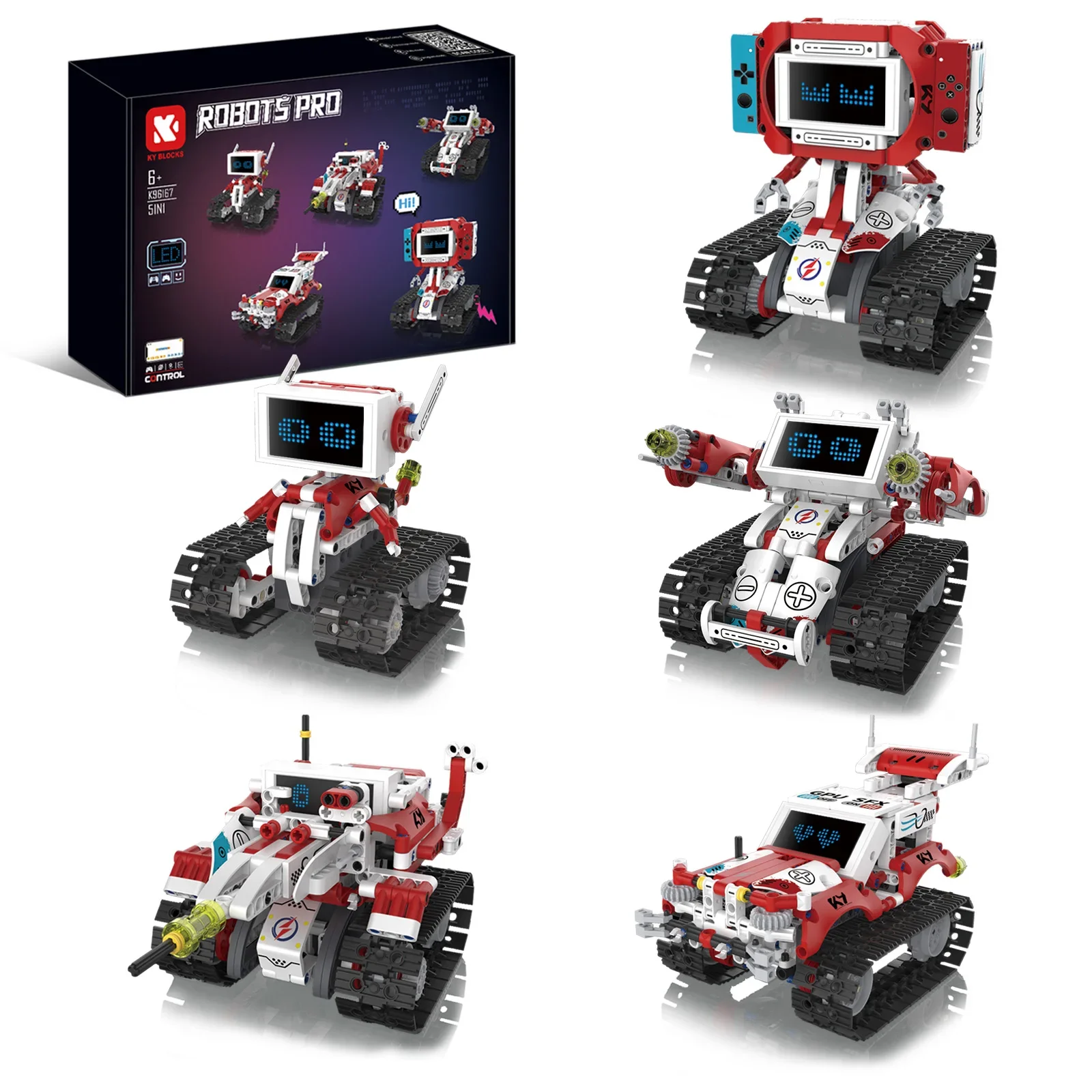 Kids Education Free App - 5 in 1 Transformable RC Robot