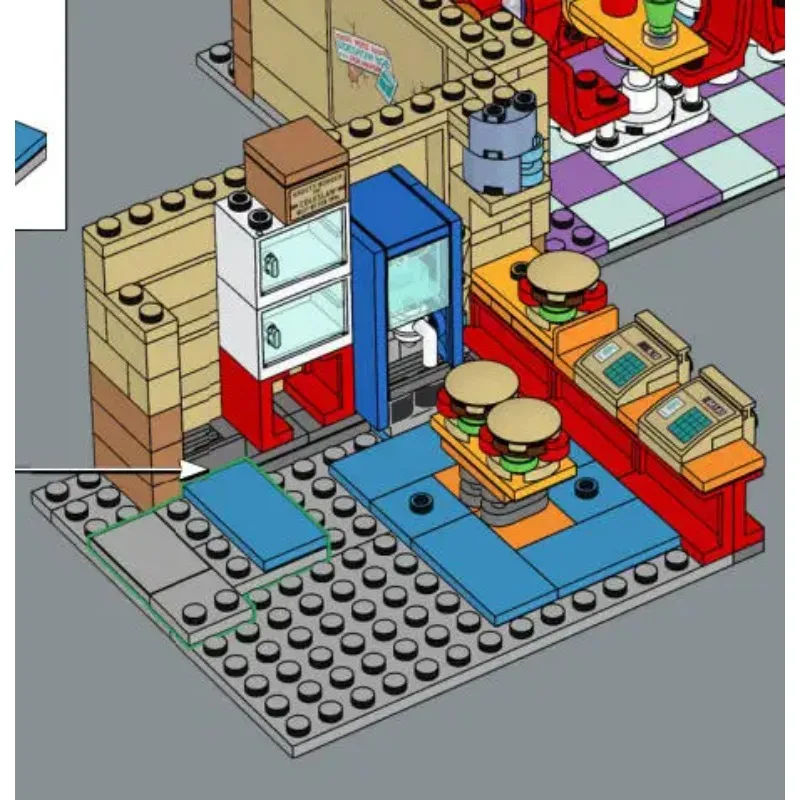 Hamburger Shop Model Building  - огляд і ціна Lego Set Technic