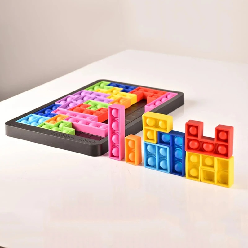27 pieces of Tetris puzzle sil - огляд і ціна Kids Education Material