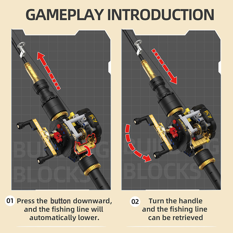 Fishing Rod Building Blocks Se - огляд і ціна Kids Education Reels