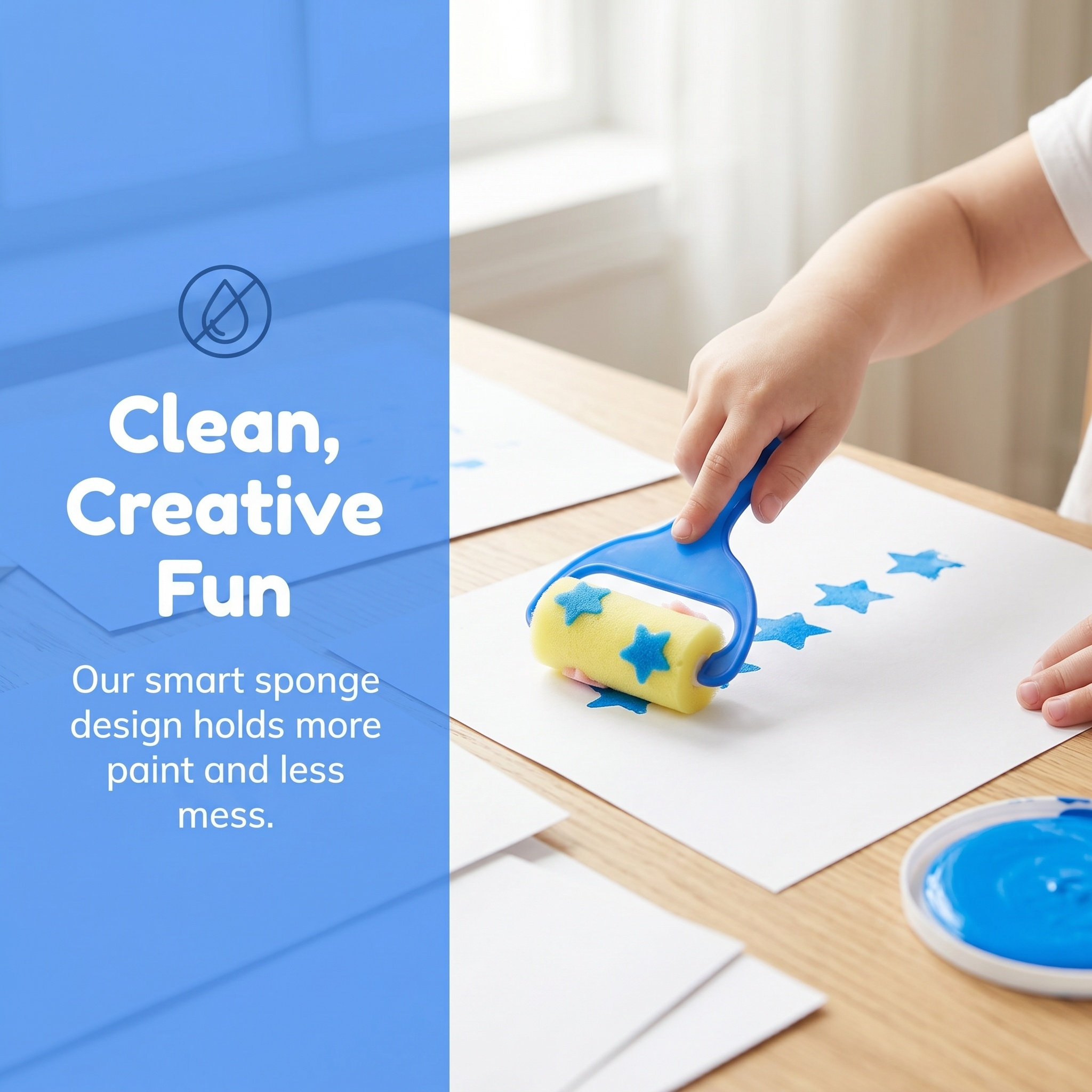 2Set Sponge Drawing Roller Kit - огляд і ціна Kids Education Kit