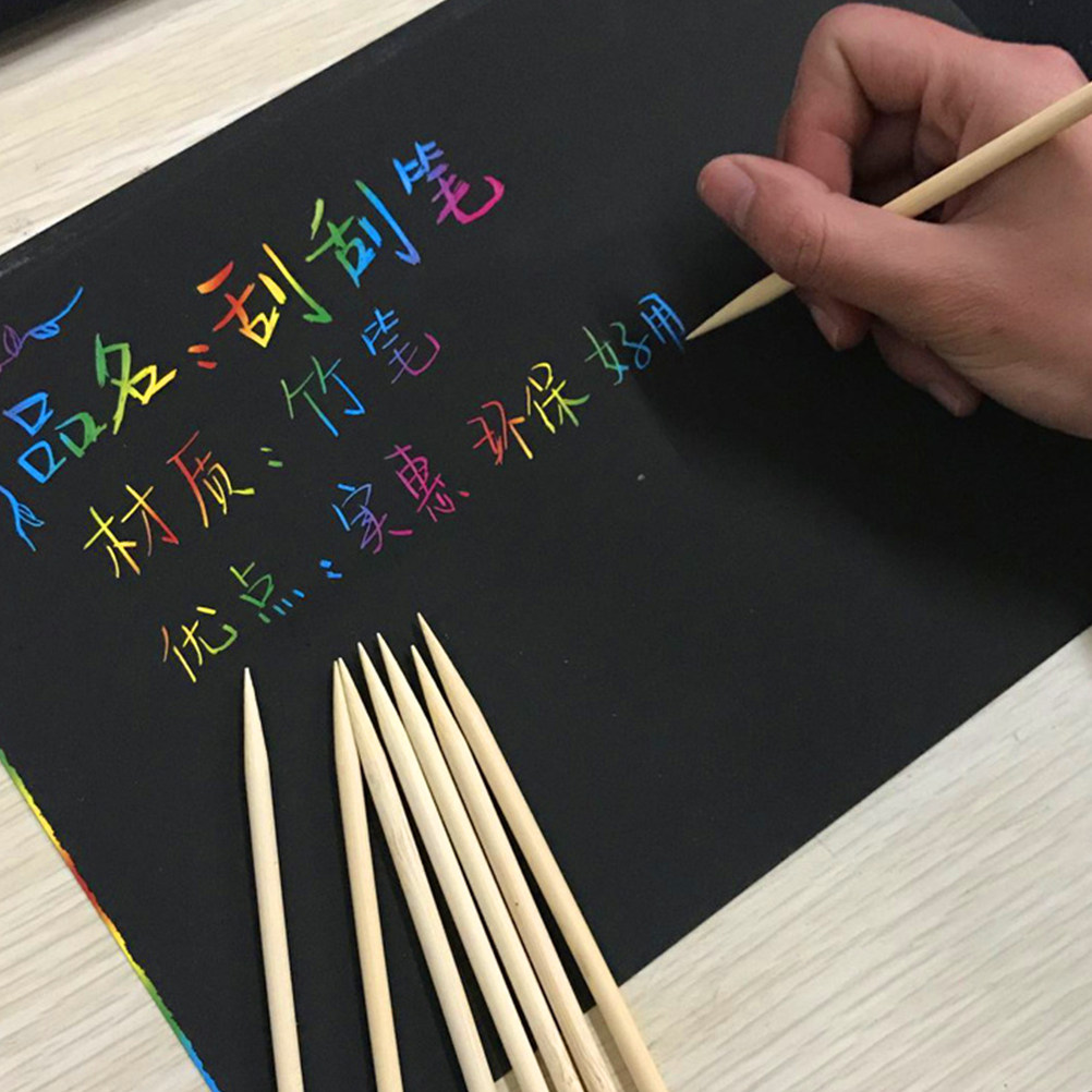 150Pcs Bamboo Scratch Tools fo - огляд і ціна Kids Education Tips