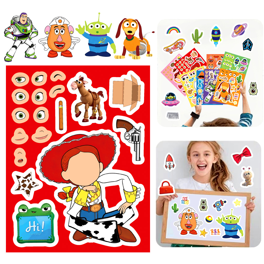 8/16Sheets Make a Face Cartoon - огляд і ціна Online Educational Games For Kids