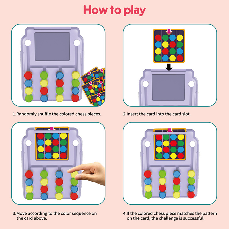 Four-Color Tic-Tac-Toe Logic T - огляд і ціна Kids Education Material